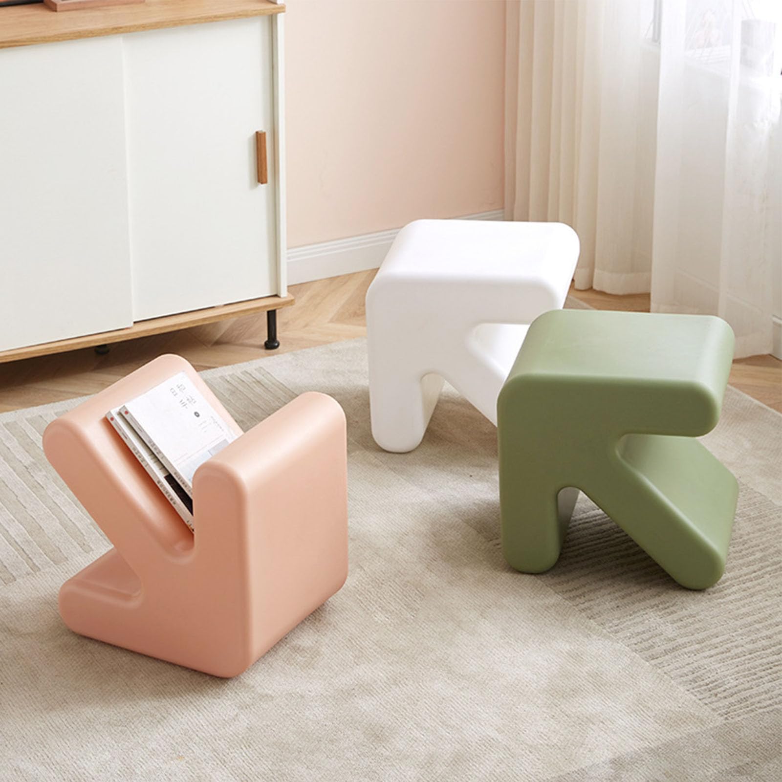 Amazon.com: UVCMDUI Creative Arrow Stool, Thicken Plastic Shoe